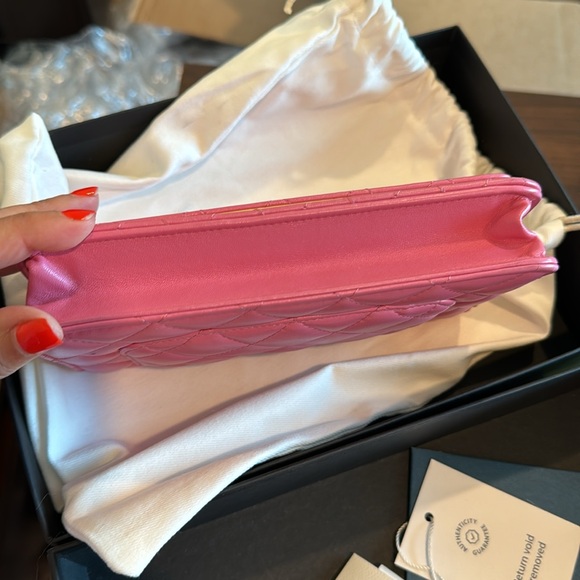 Chanel Lambskin Wallet on Chain, NWT very rare - Picture 9 of 14